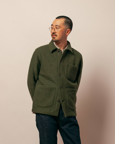 Field Jacket Wool Fleece - Olive