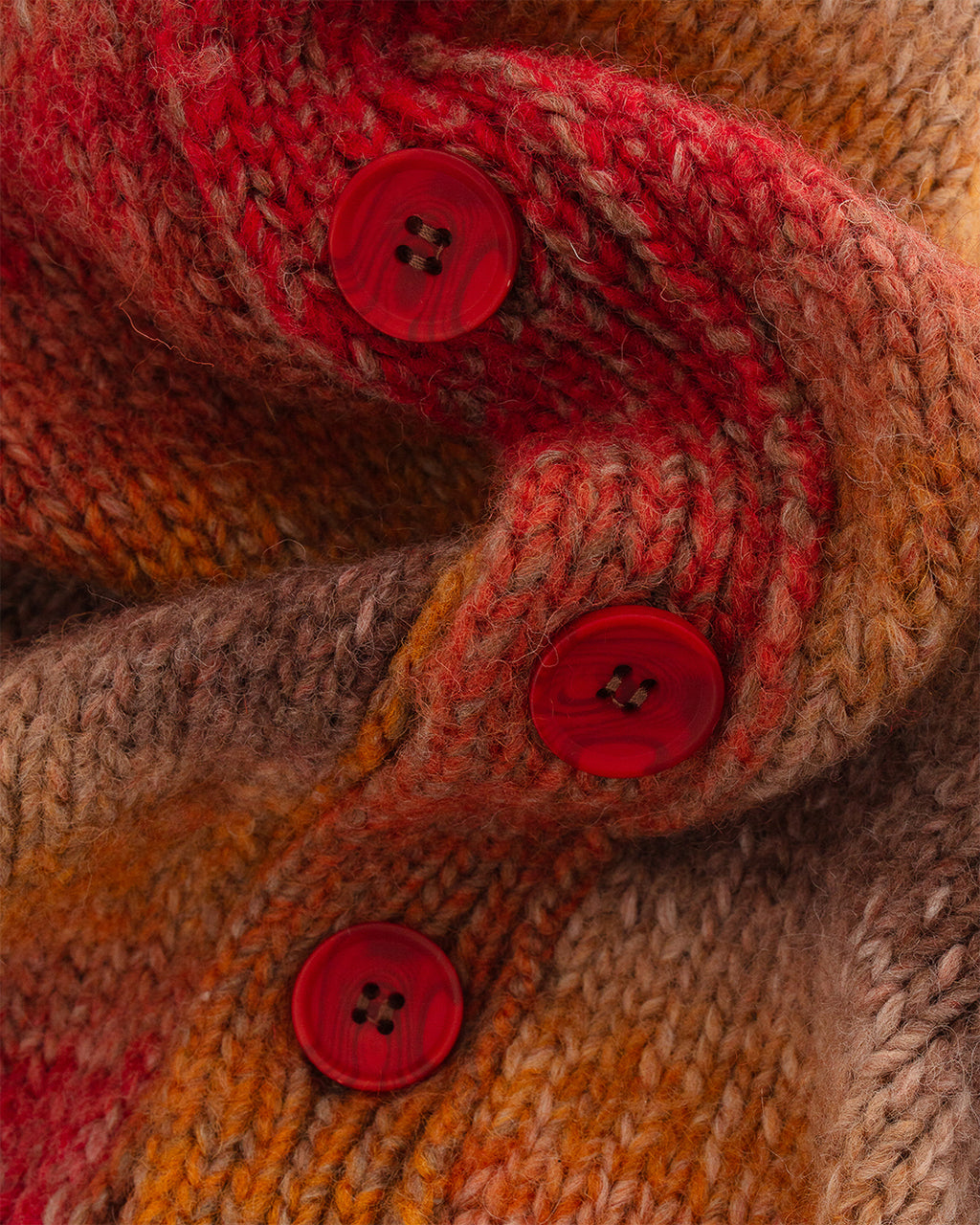 Buckley Cardigan Nepalese Sunset Red/Multi Melange