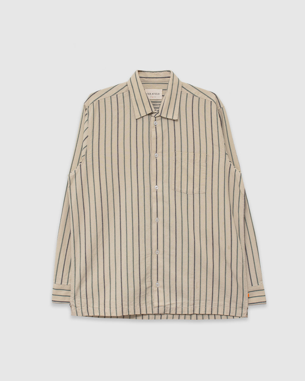 Classic Shirt - Pennon Stripe Stone Grey
