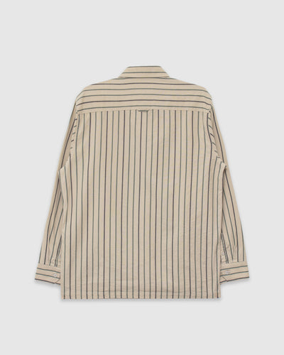 Classic Shirt - Pennon Stripe Stone Grey
