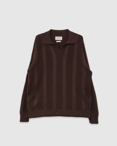 Clifford Knitted Polo Brown