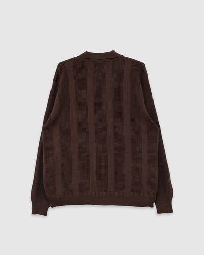 Clifford Knitted Polo Brown