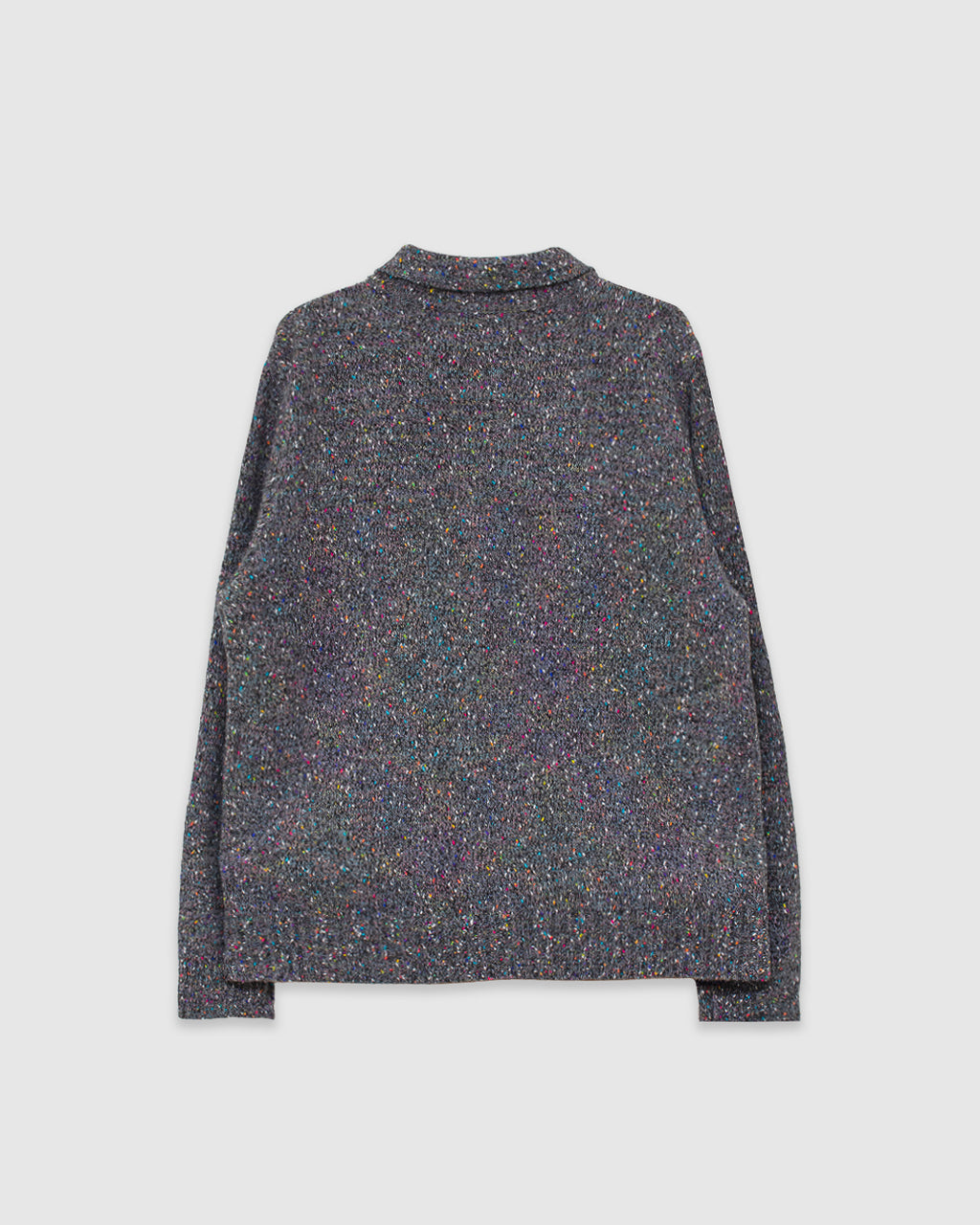 Kier Knitted Polo Grey/Multi Fleck