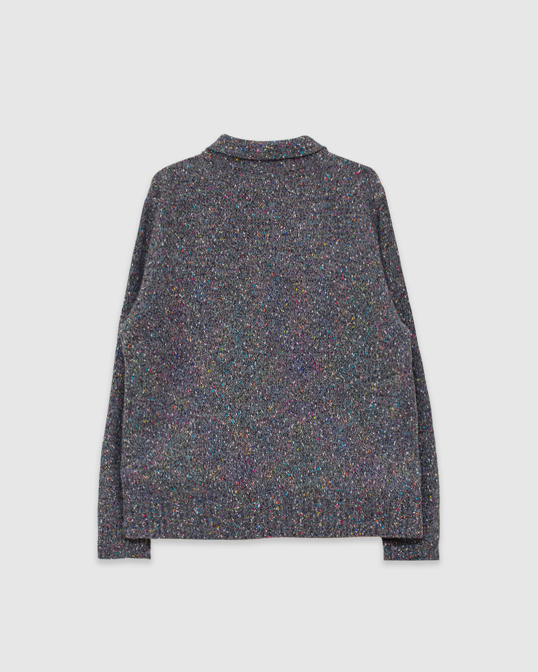 Kier Knitted Polo Grey/Multi Fleck