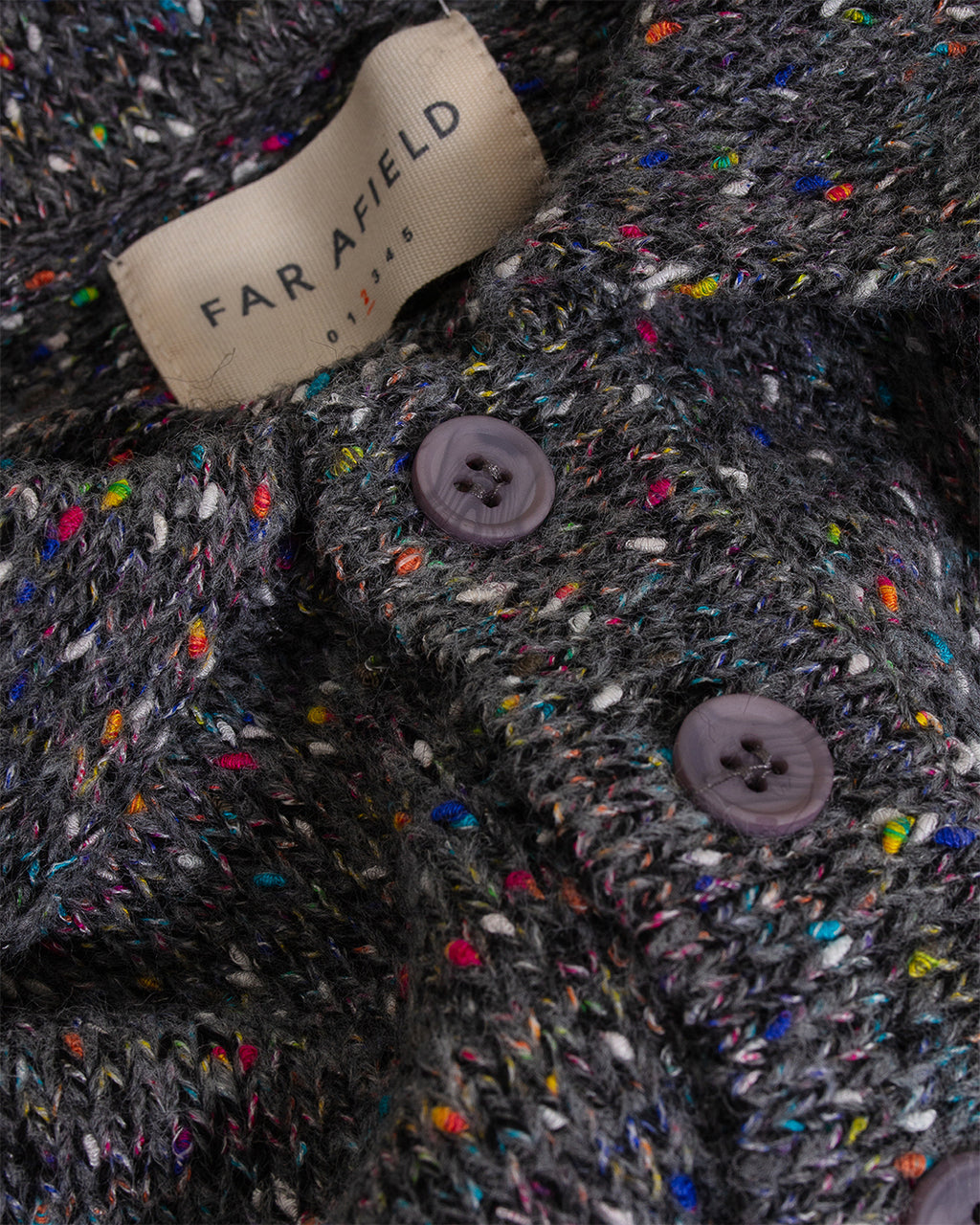 Kier Knitted Polo Grey/Multi Fleck