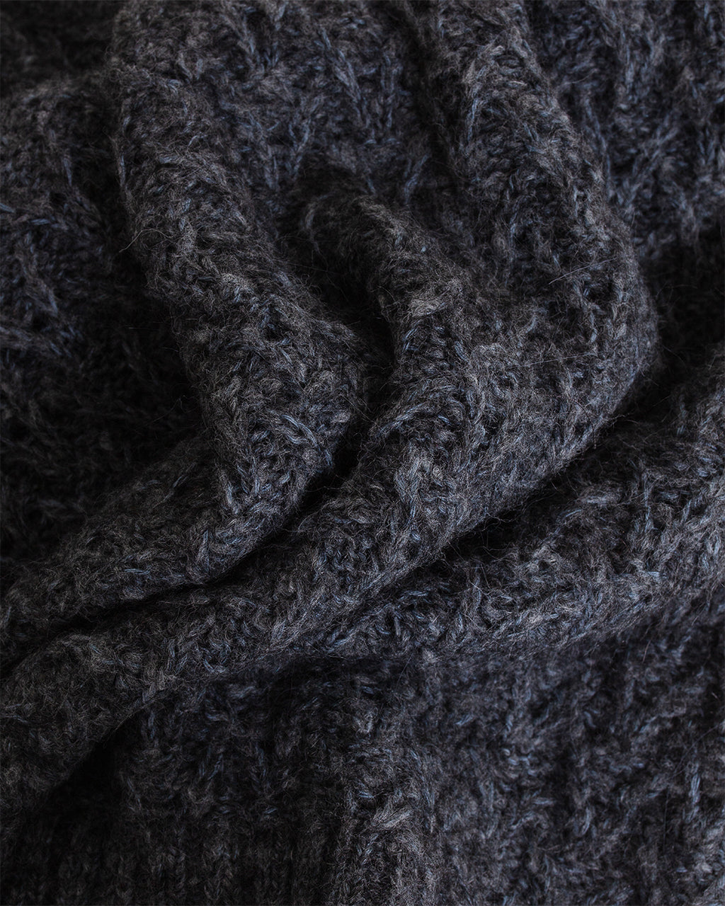 Pinto Knitted Vest Grey Basket Weave