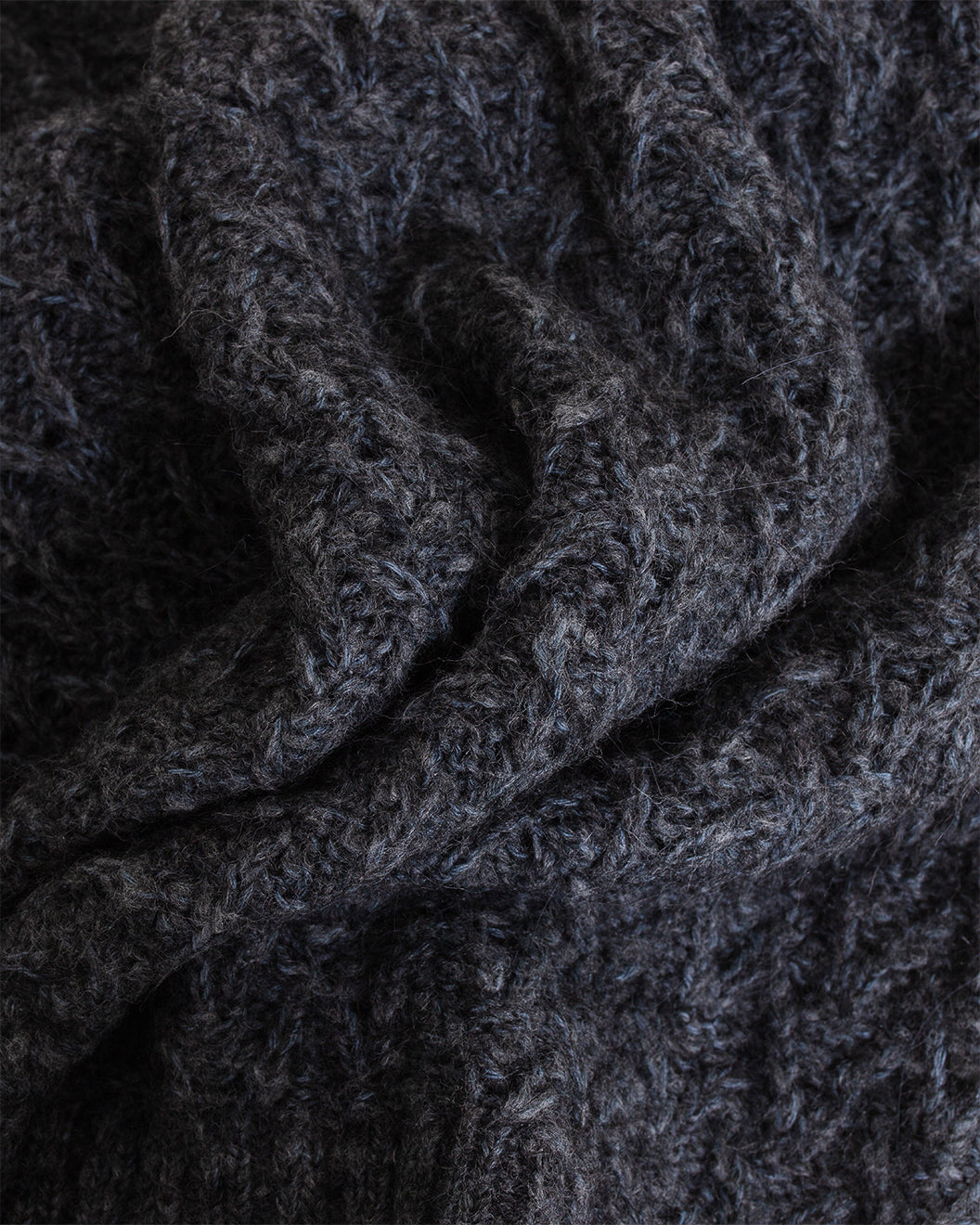 Pinto Knitted Vest Grey Basket Weave