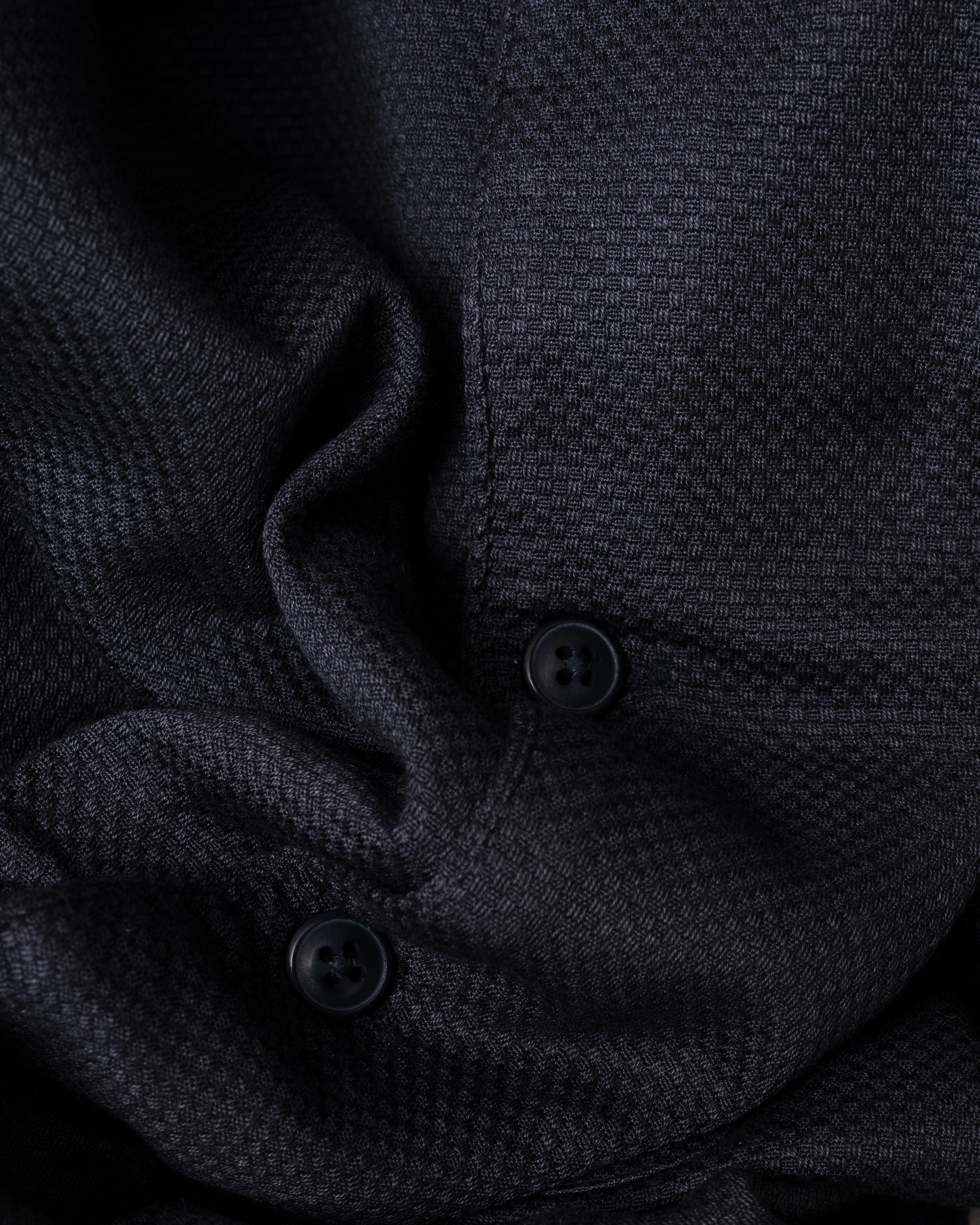 Busey Shirt - Textured Navy
