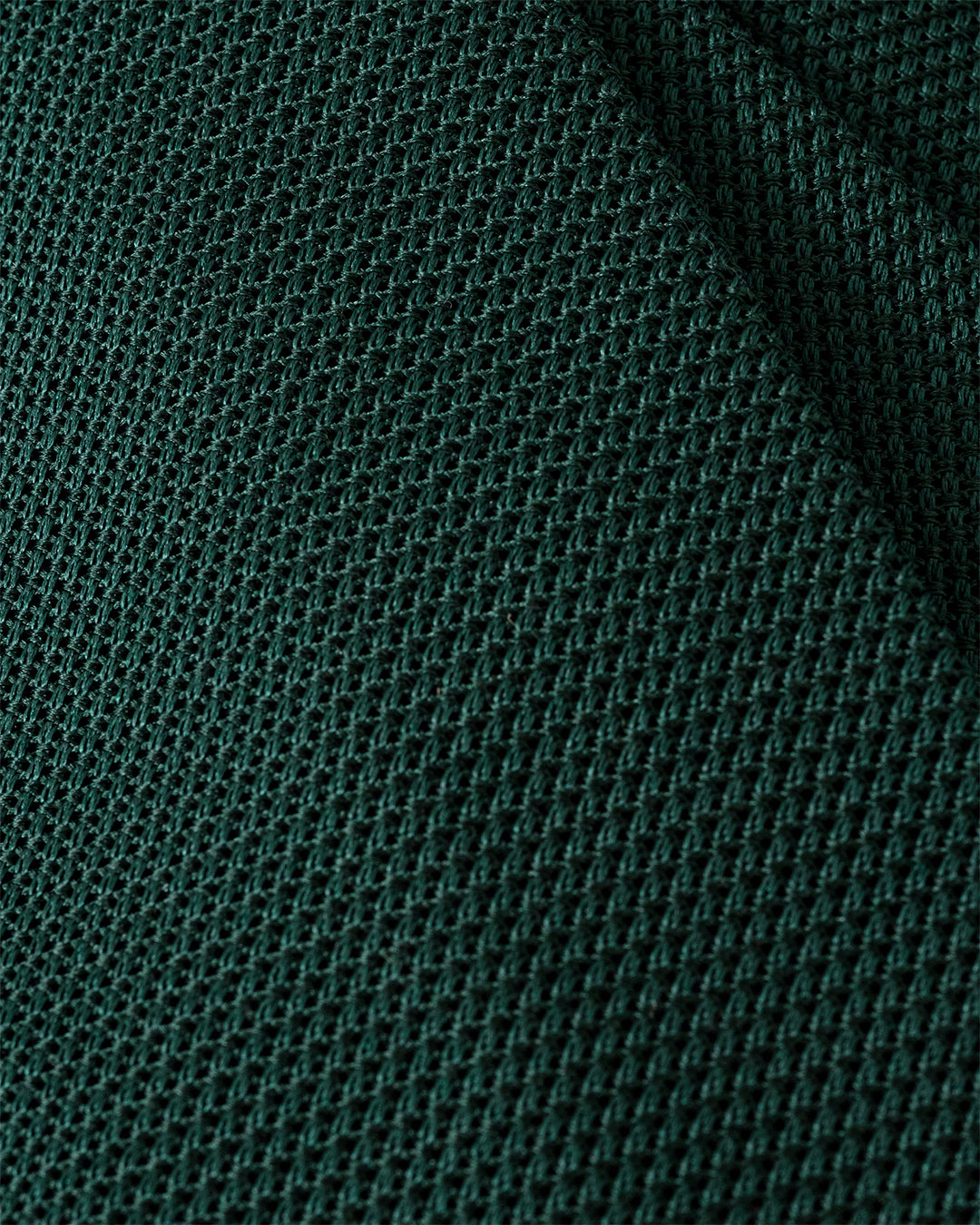 Fine Woven Grenadine Silk Hand Rolled Tie Forest Green