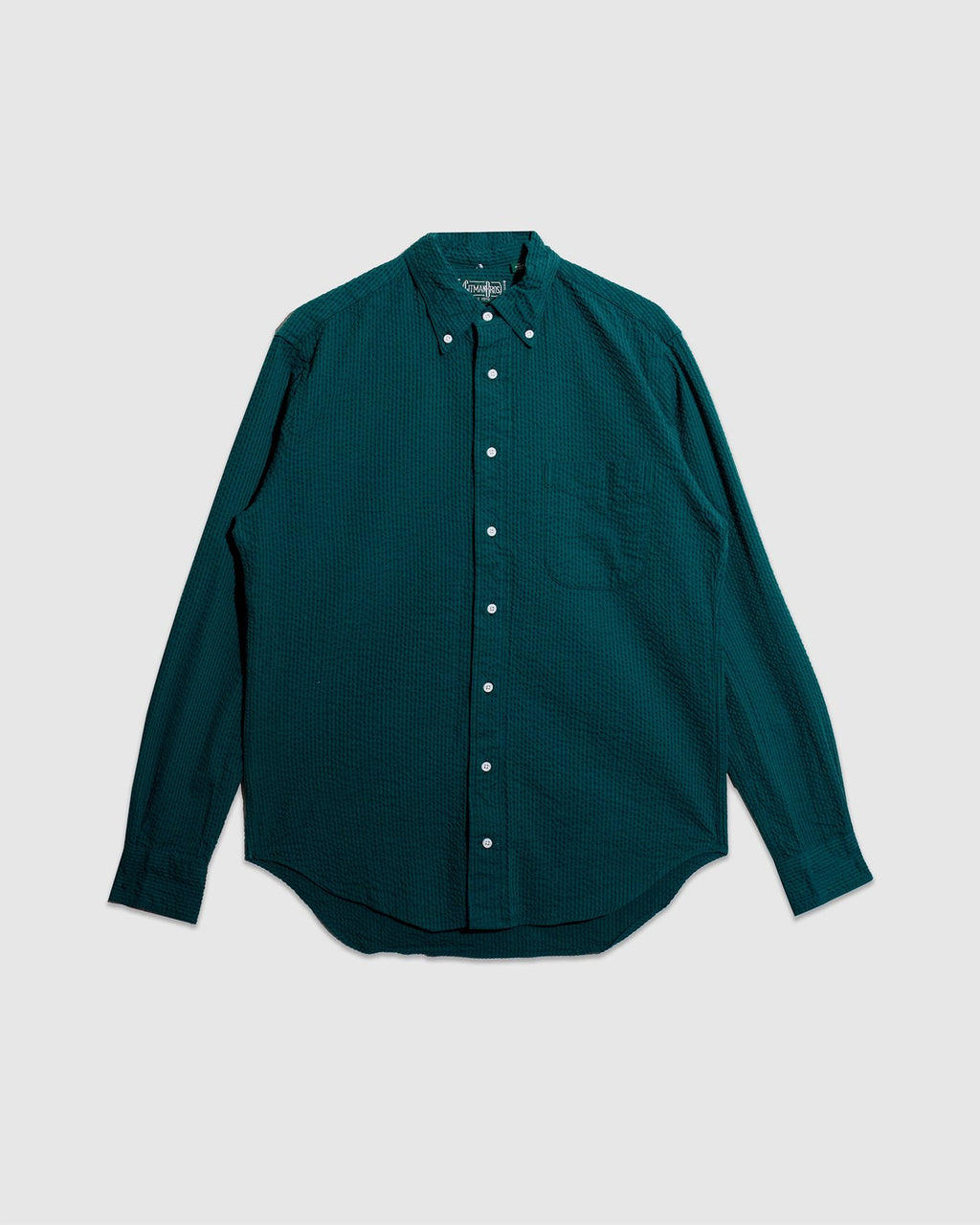 Junebug Green Seersucker Long Sleeve
