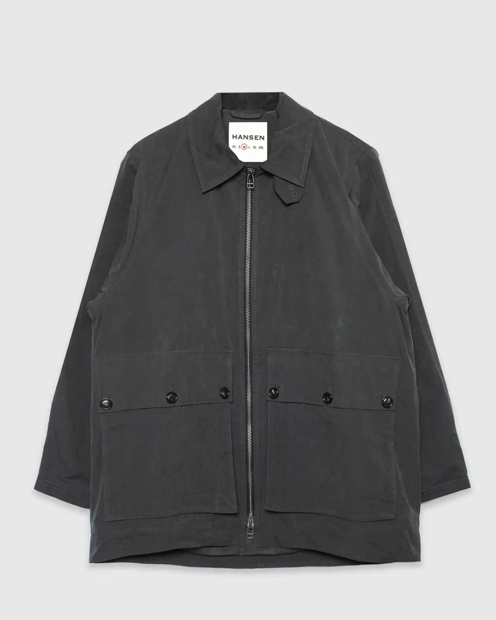 Derek Oversized Field Jacket Dark Grey