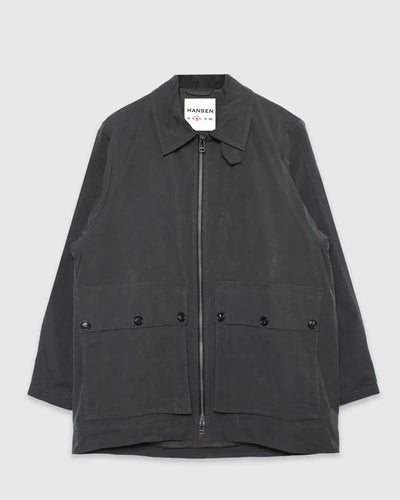 Derek Oversized Field Jacket Dark Grey