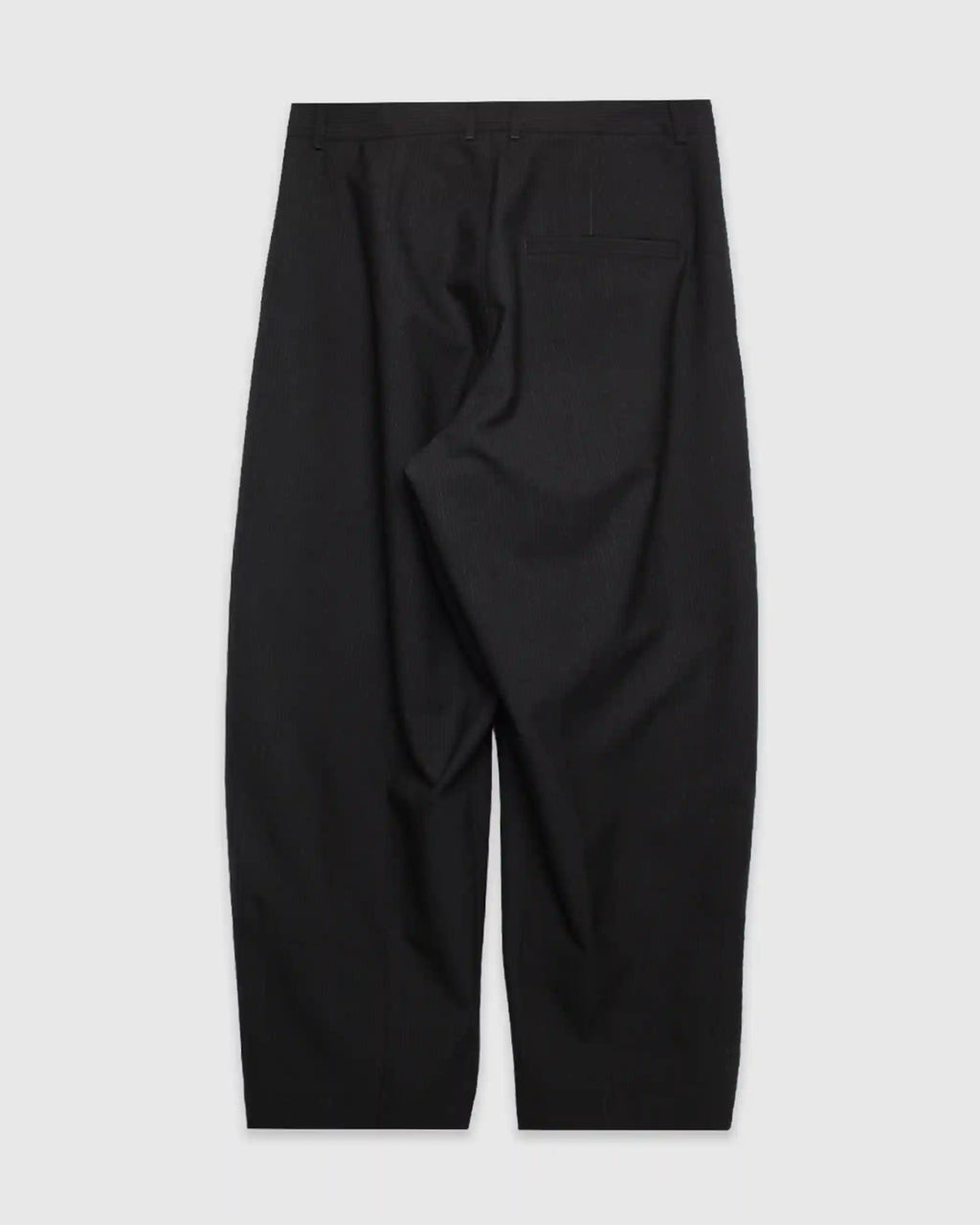 Andrew Balloon Trousers Wool Pin Black
