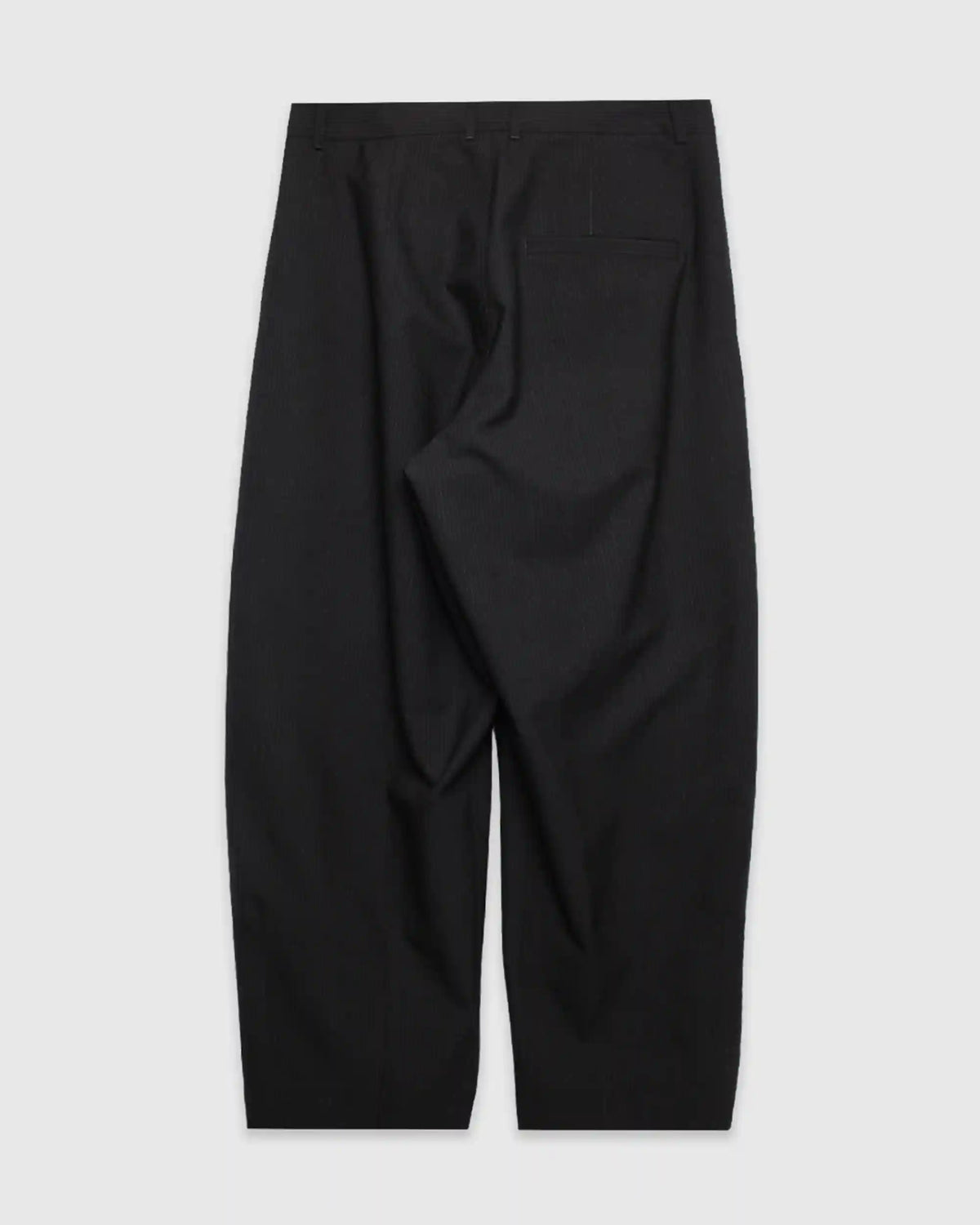 Andrew Balloon Trousers Wool Pin Black