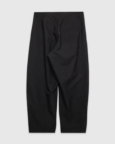 Andrew Balloon Trousers Wool Pin Black