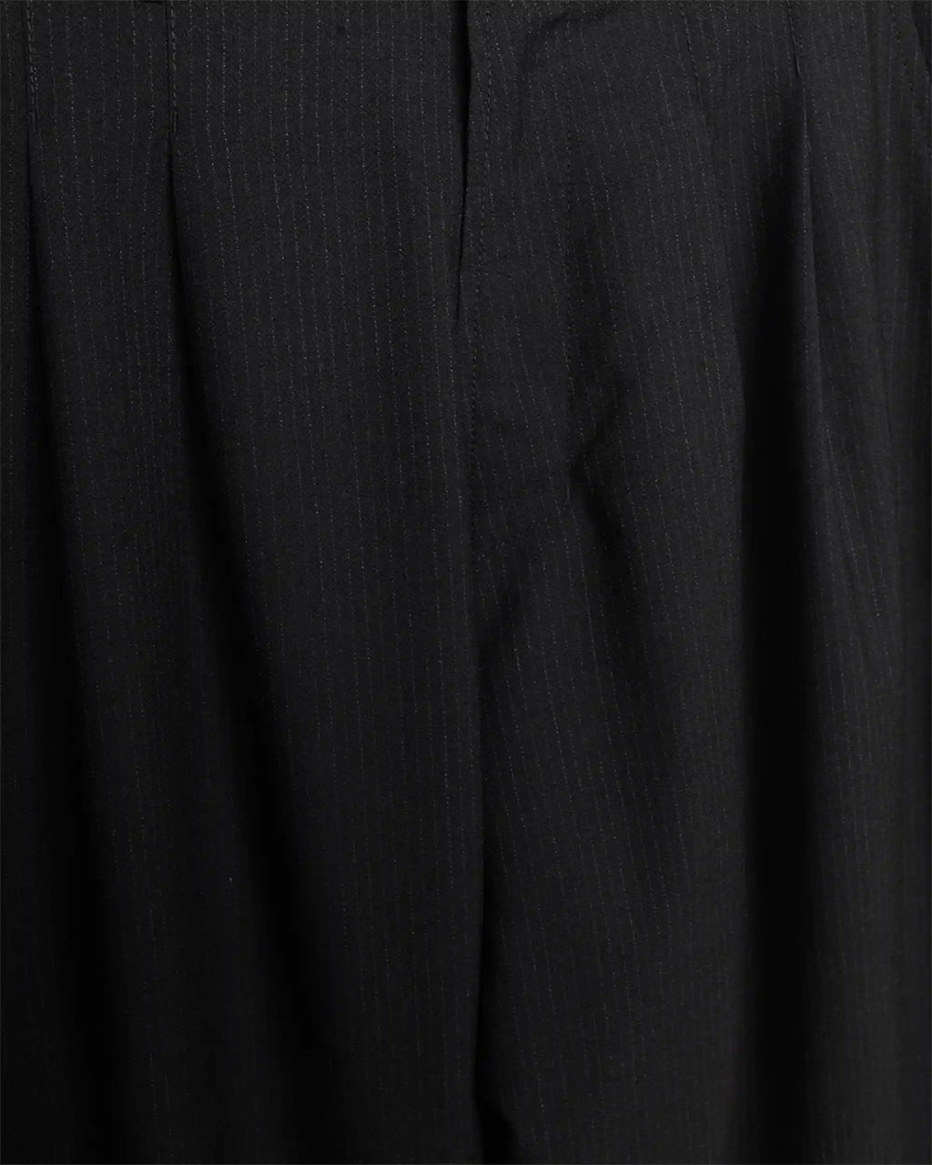 Andrew Balloon Trousers Wool Pin Black