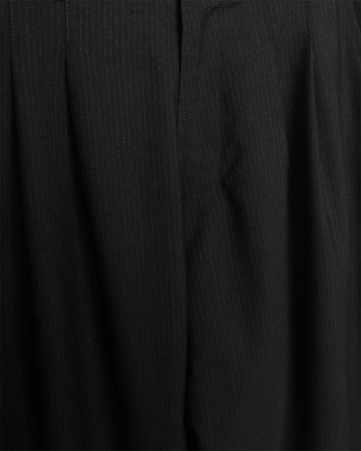 Andrew Balloon Trousers Wool Pin Black