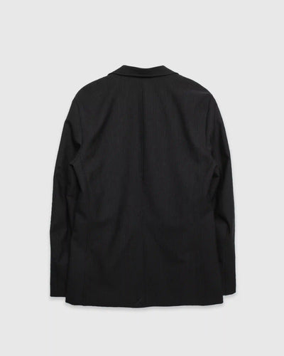 Charlie Easy Two Button Classic Blazer Wool Pin Black