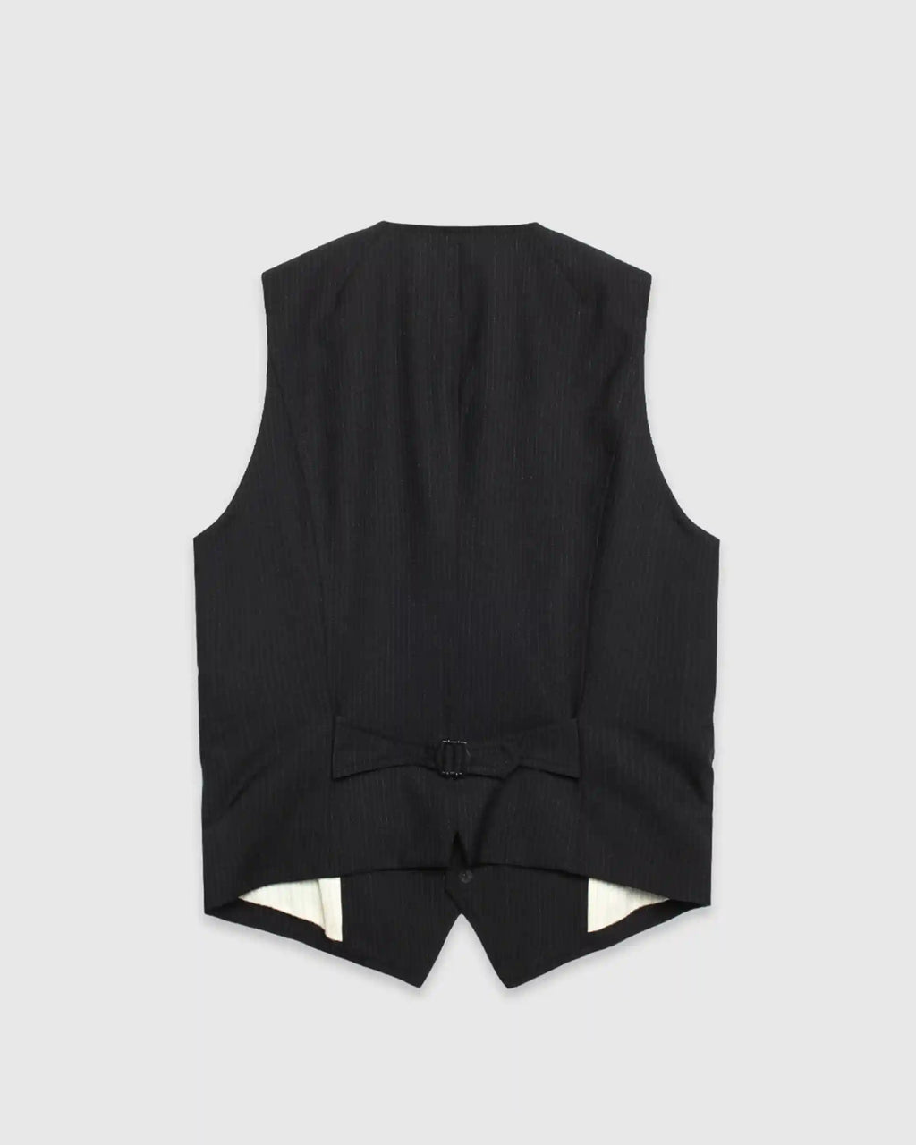Daniel Classic Waistcoat Wool Pin Black