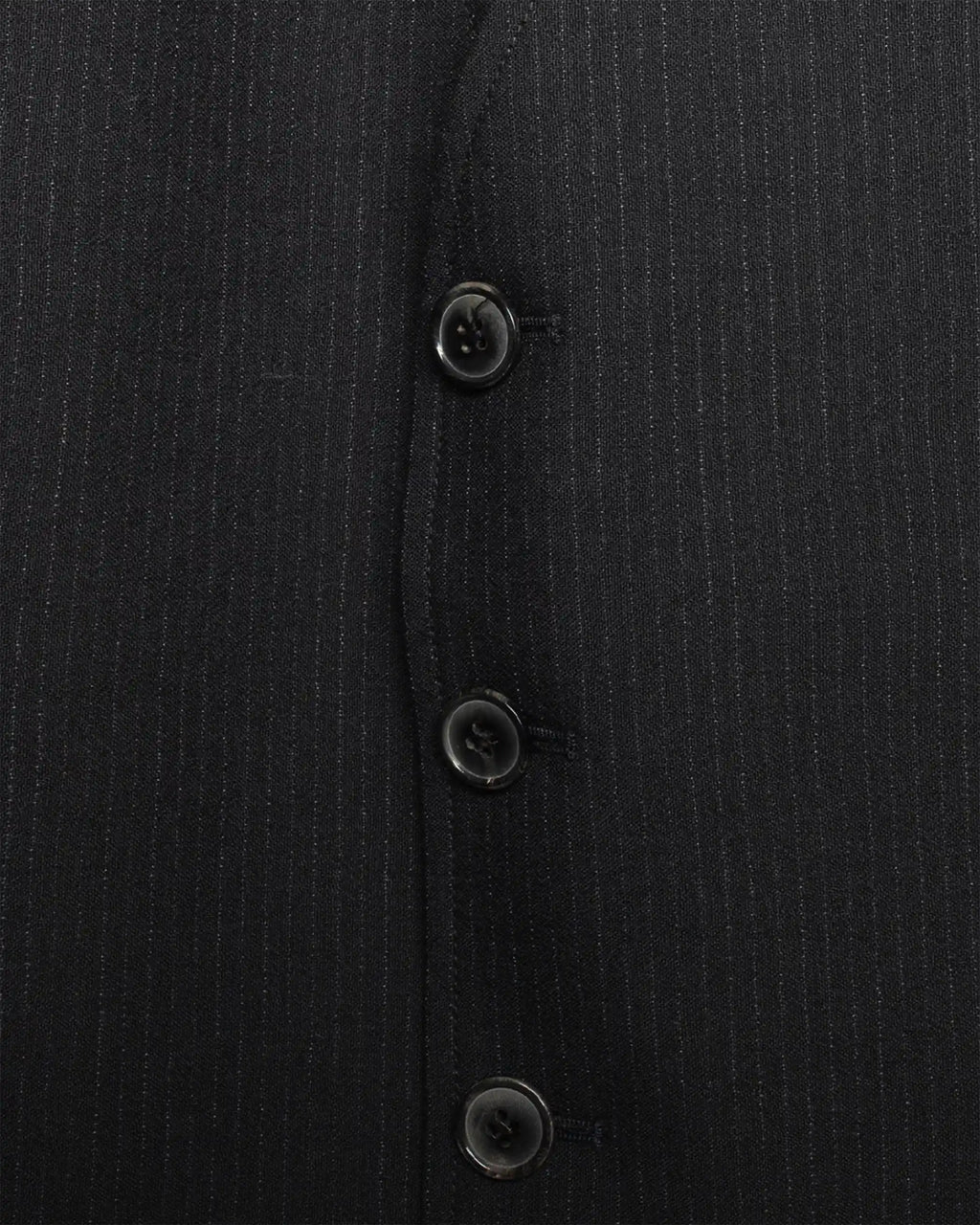 Daniel Classic Waistcoat Wool Pin Black