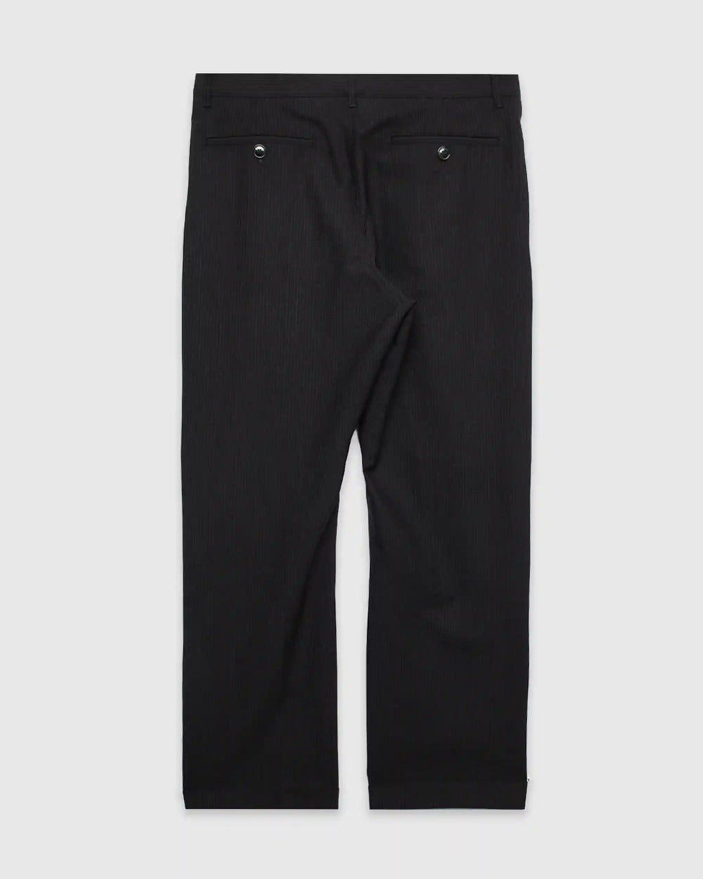 Sune Pleated Classic Trousers Wool Pin Black