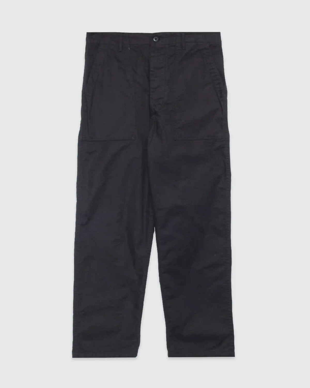 Herringbone Vintage Fit Fatigue Pants Black