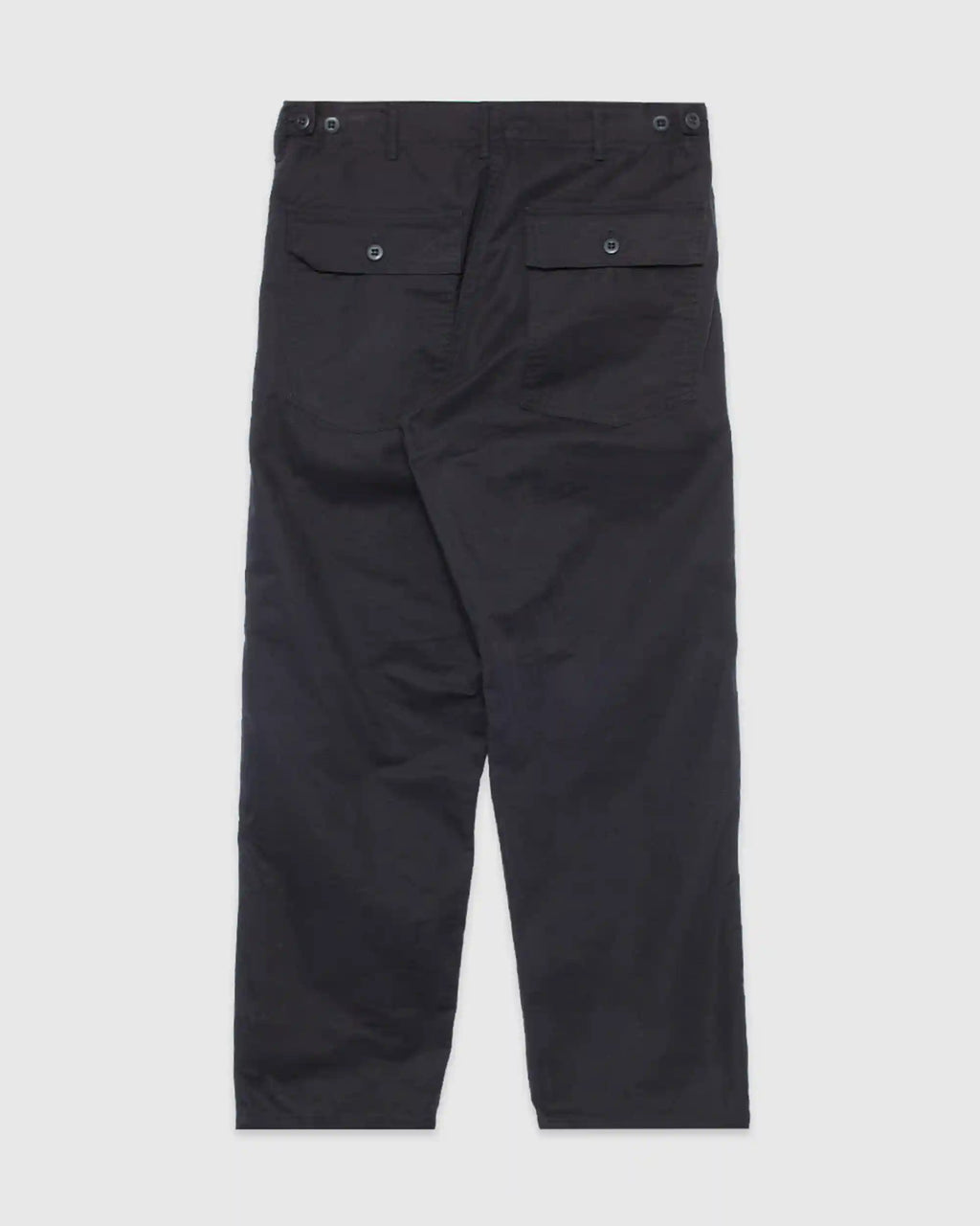 Herringbone Vintage Fit Fatigue Pants Black