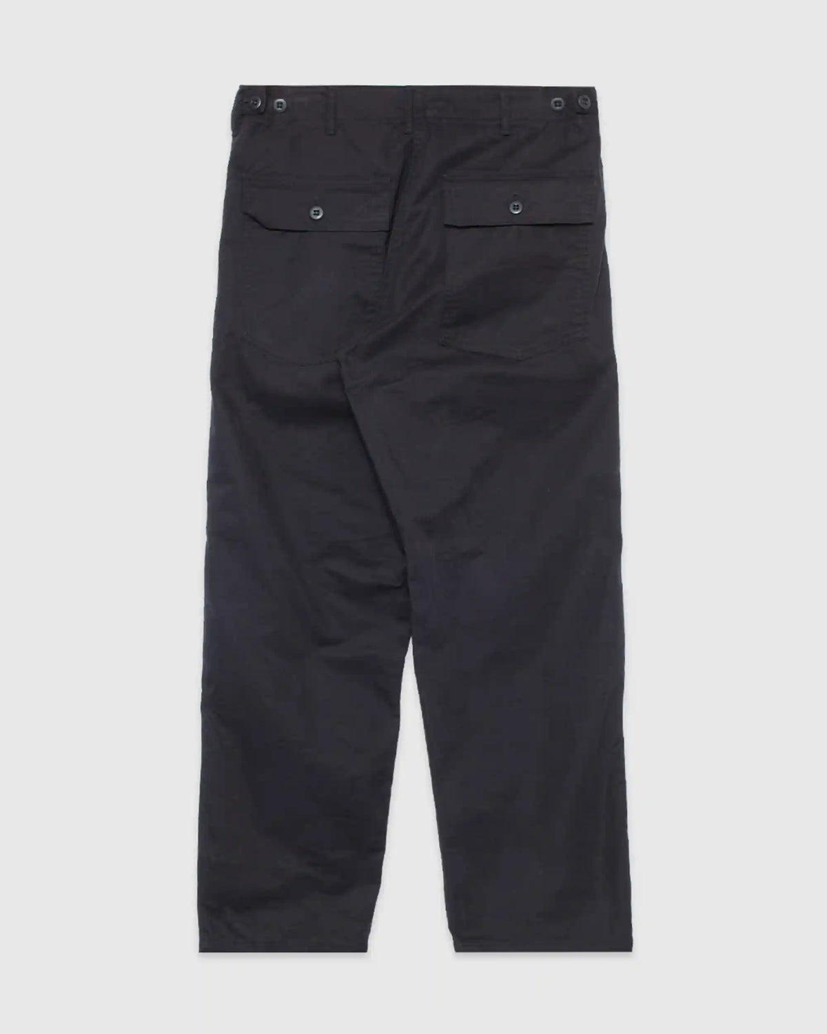 Herringbone Vintage Fit Fatigue Pants Black