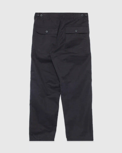 Herringbone Vintage Fit Fatigue Pants Black