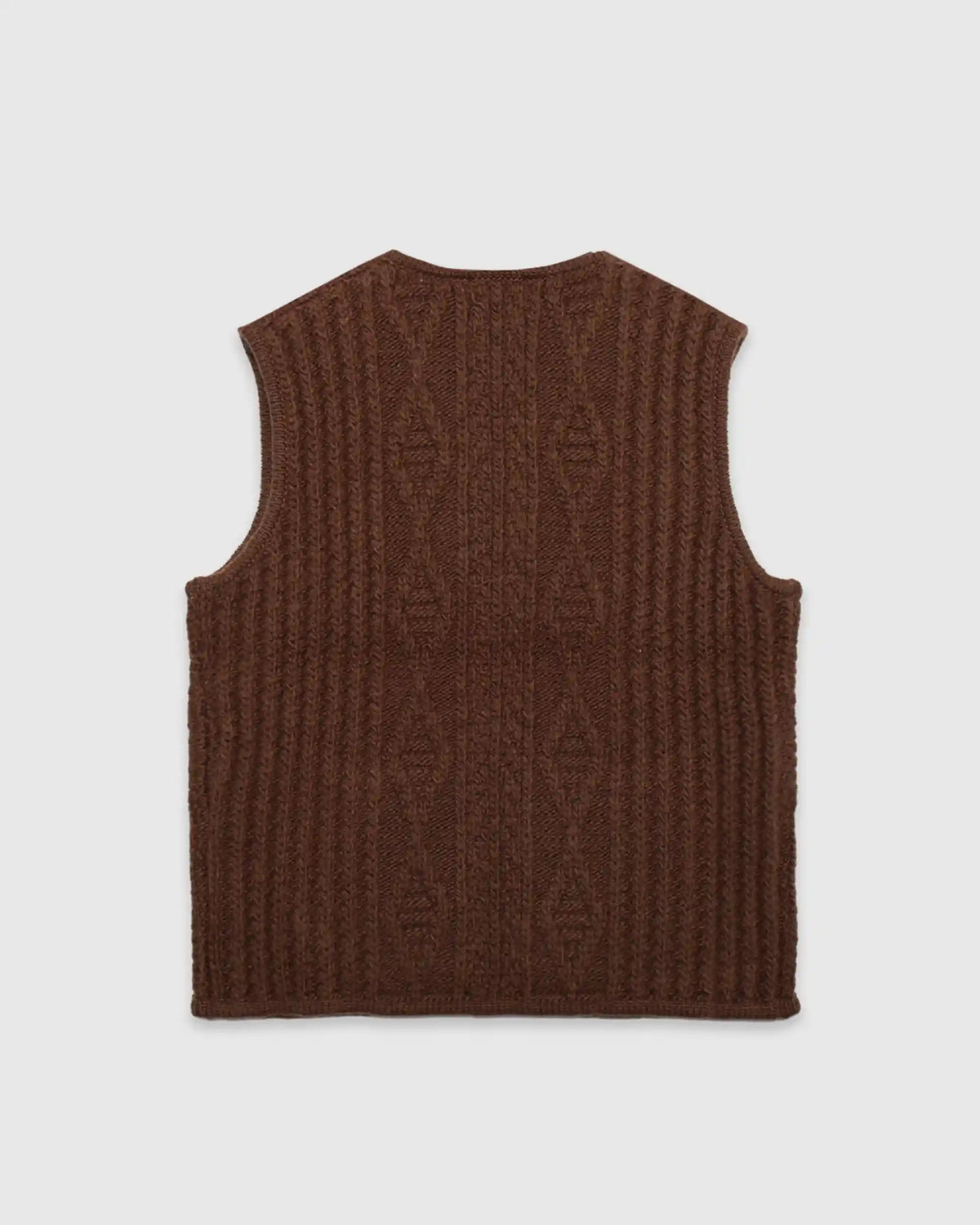 Hoop Zip Vest Brown