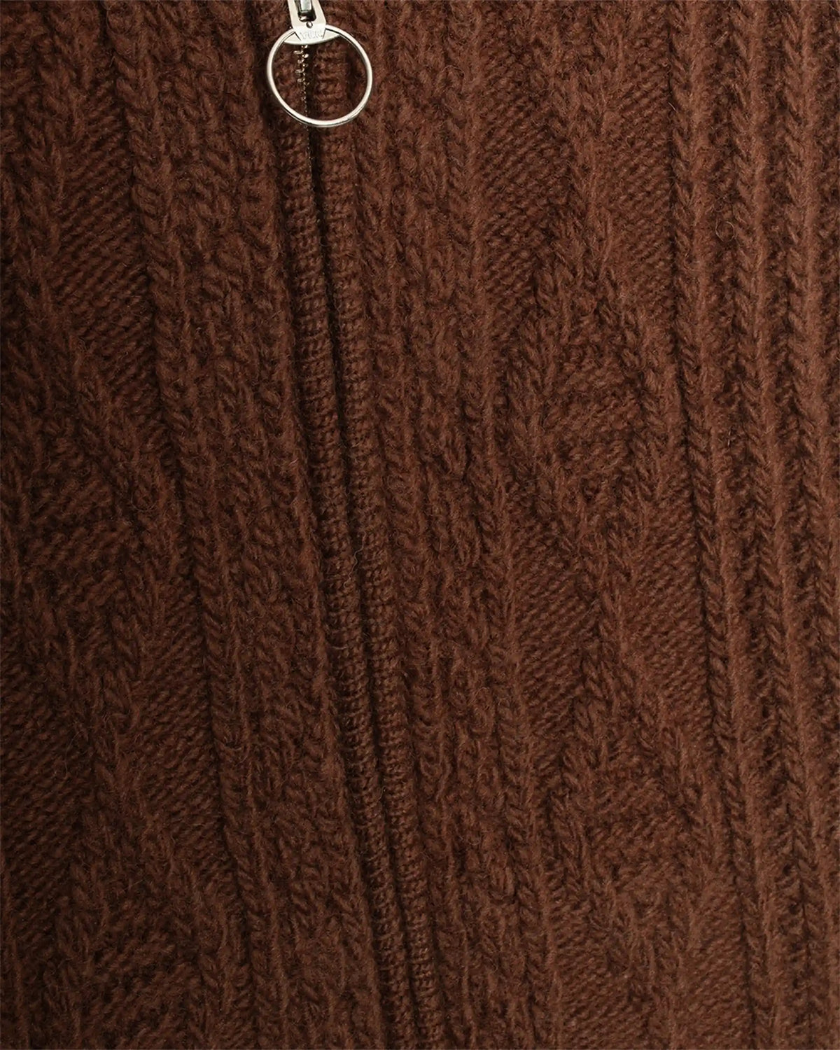 Hoop Zip Vest Brown