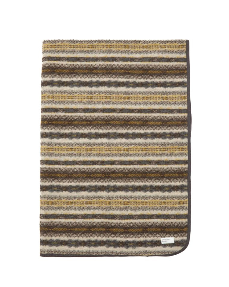 Universal Works Blanket in Brown Fairisle Fleece