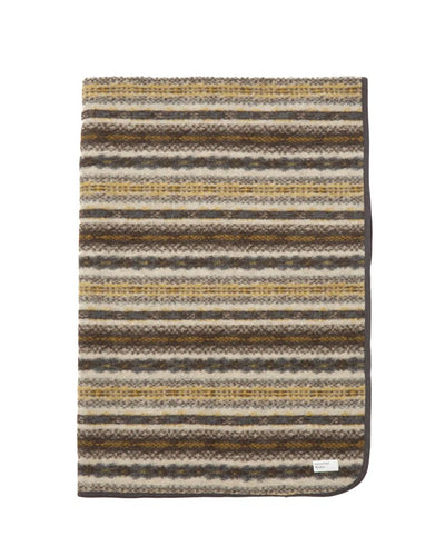 Universal Works Blanket in Brown Fairisle Fleece