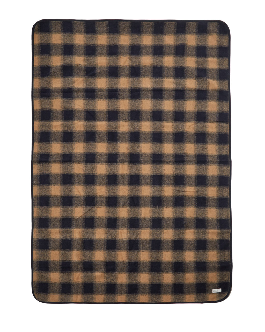 Universal Works Blanket in Navy Check Fleece