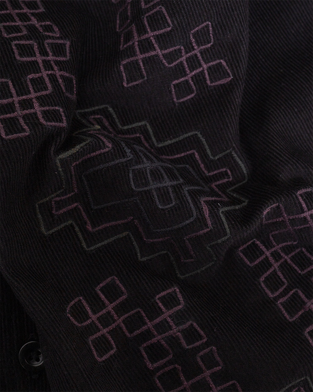 Chintan Shirt Cord EMB32 Black