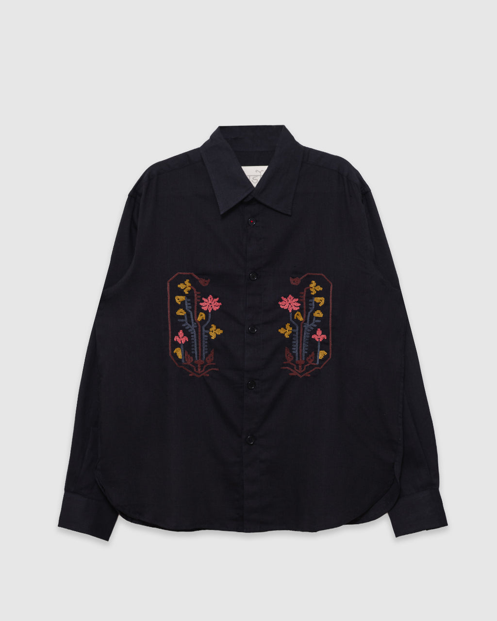 Luis Shirt Embroidery EMB33 Charcoal
