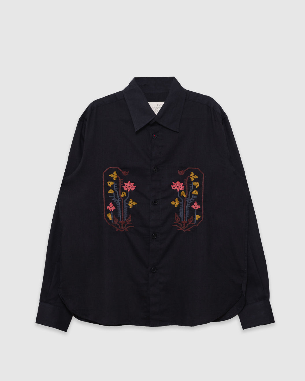 Luis Shirt Embroidery EMB33 Charcoal
