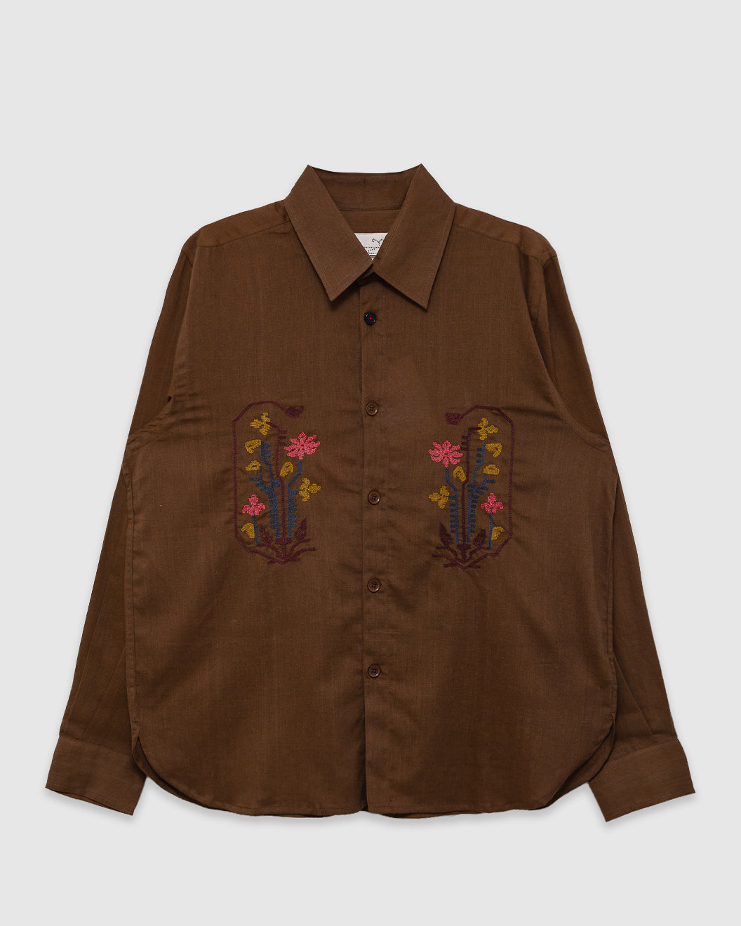 Luis Shirt Embroidery EMB33 Dusty Olive