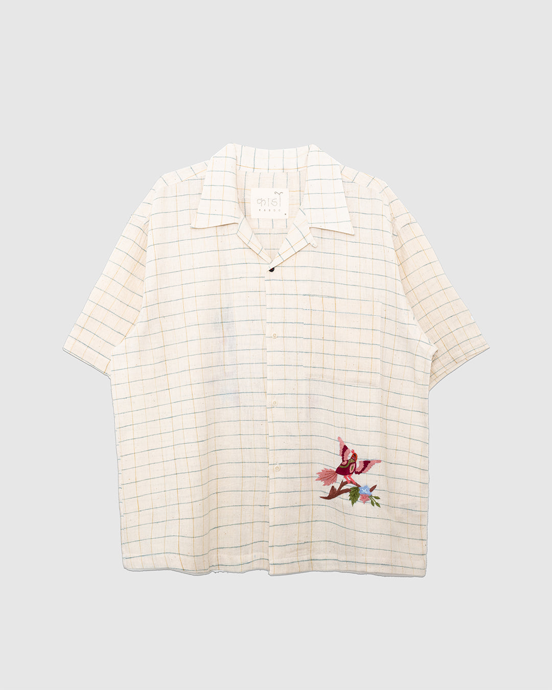 Rohit Shirt Embroidery EMB02N Natural