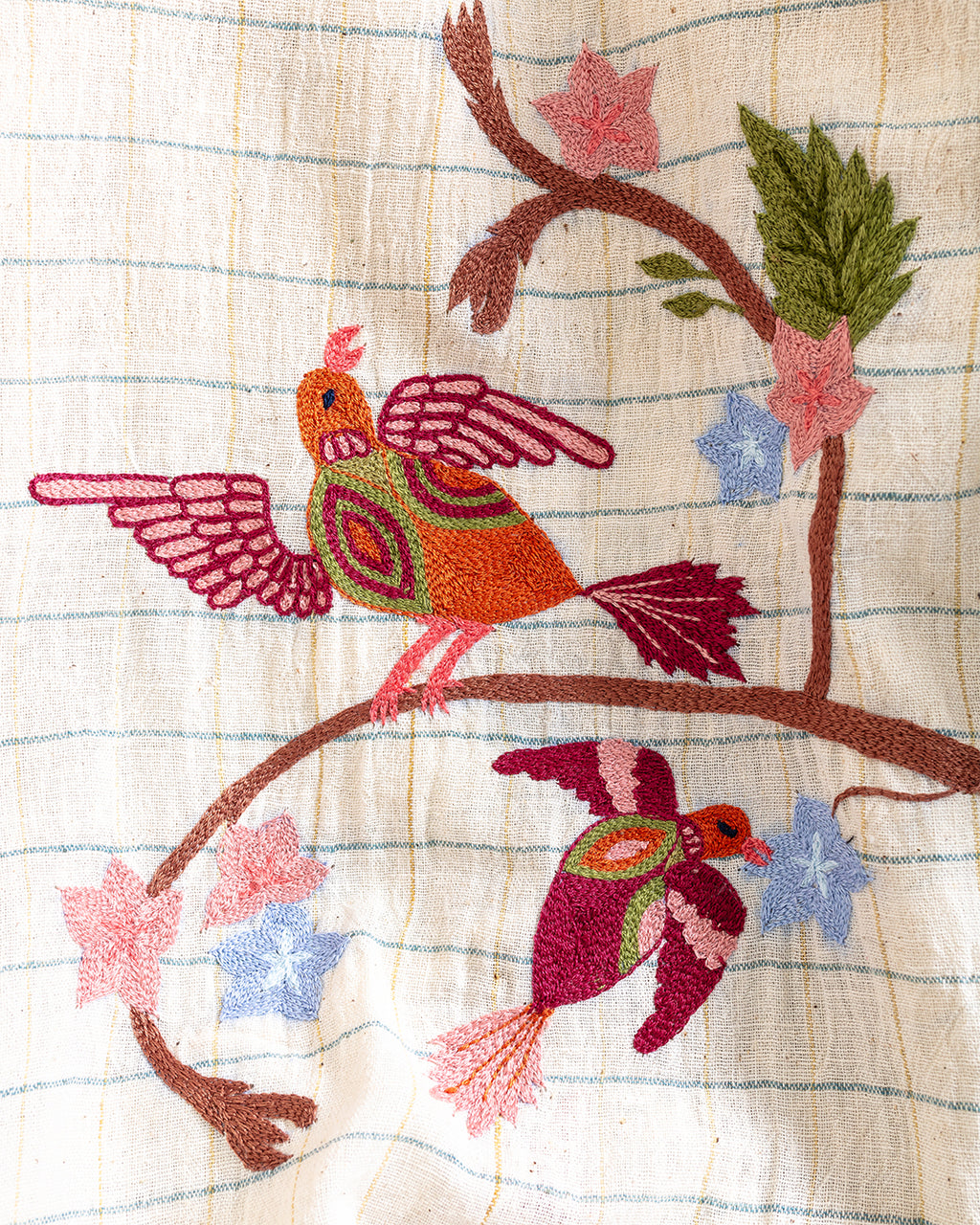 Rohit Shirt Embroidery EMB02N Natural