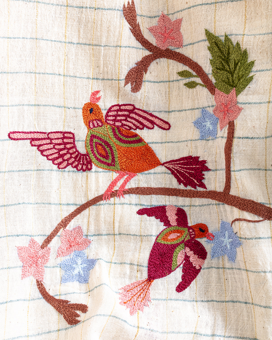 Rohit Shirt Embroidery EMB02N Natural