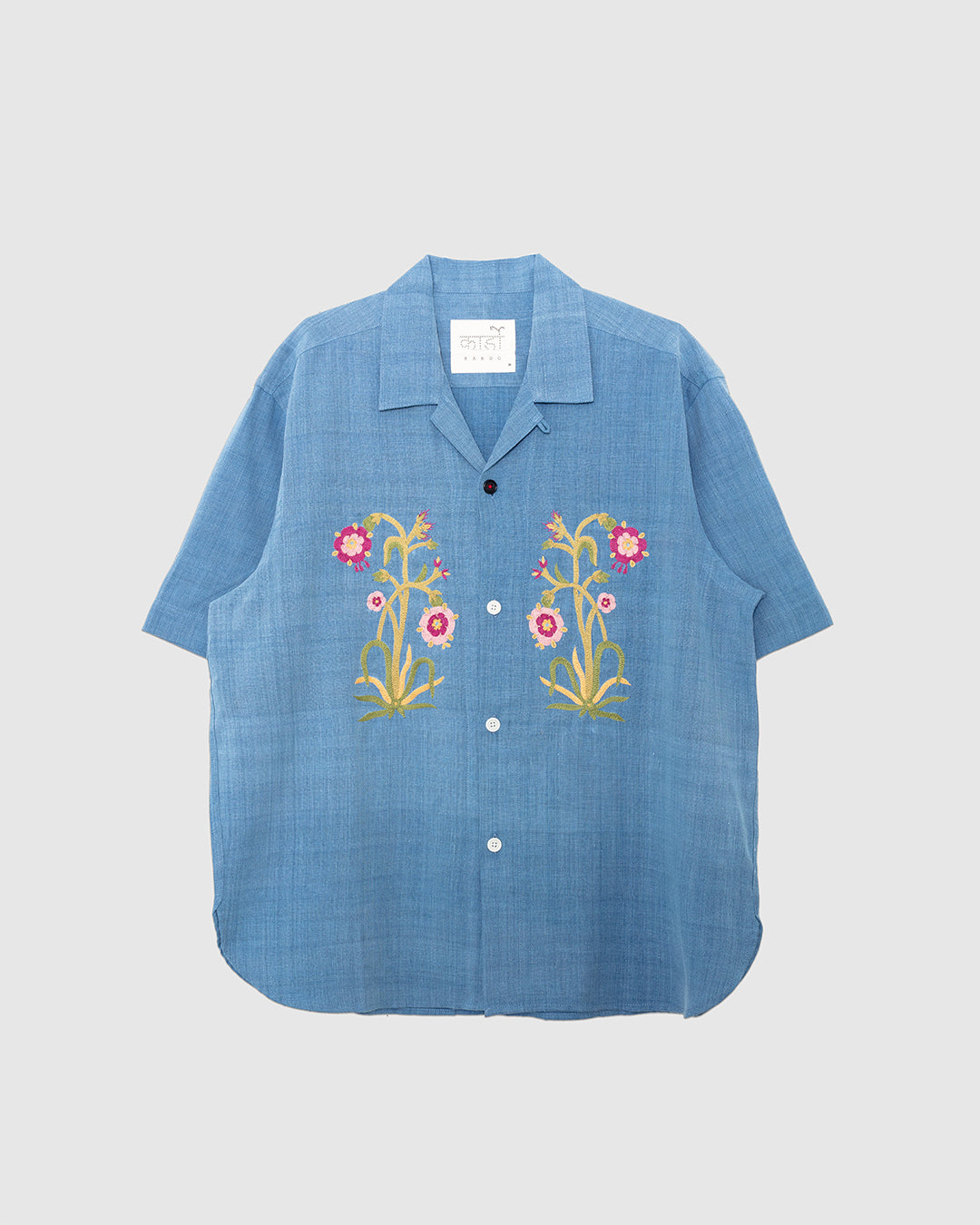 Ronen Shirt Embroidery EMB01LI Light Indigo