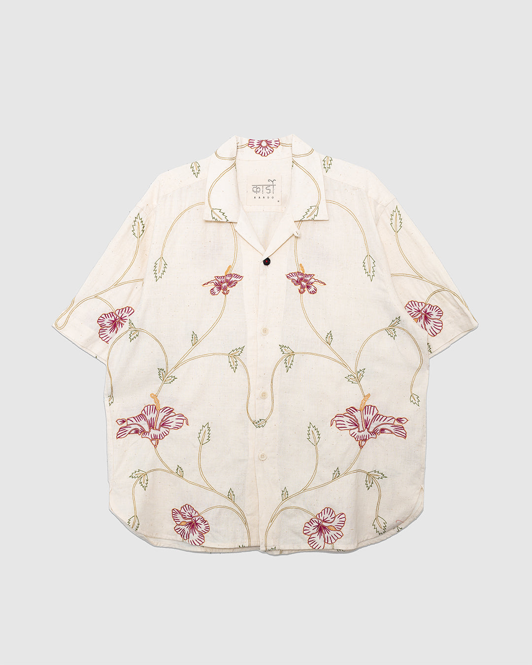 Ronen Shirt Embroidery EMB03N Natural