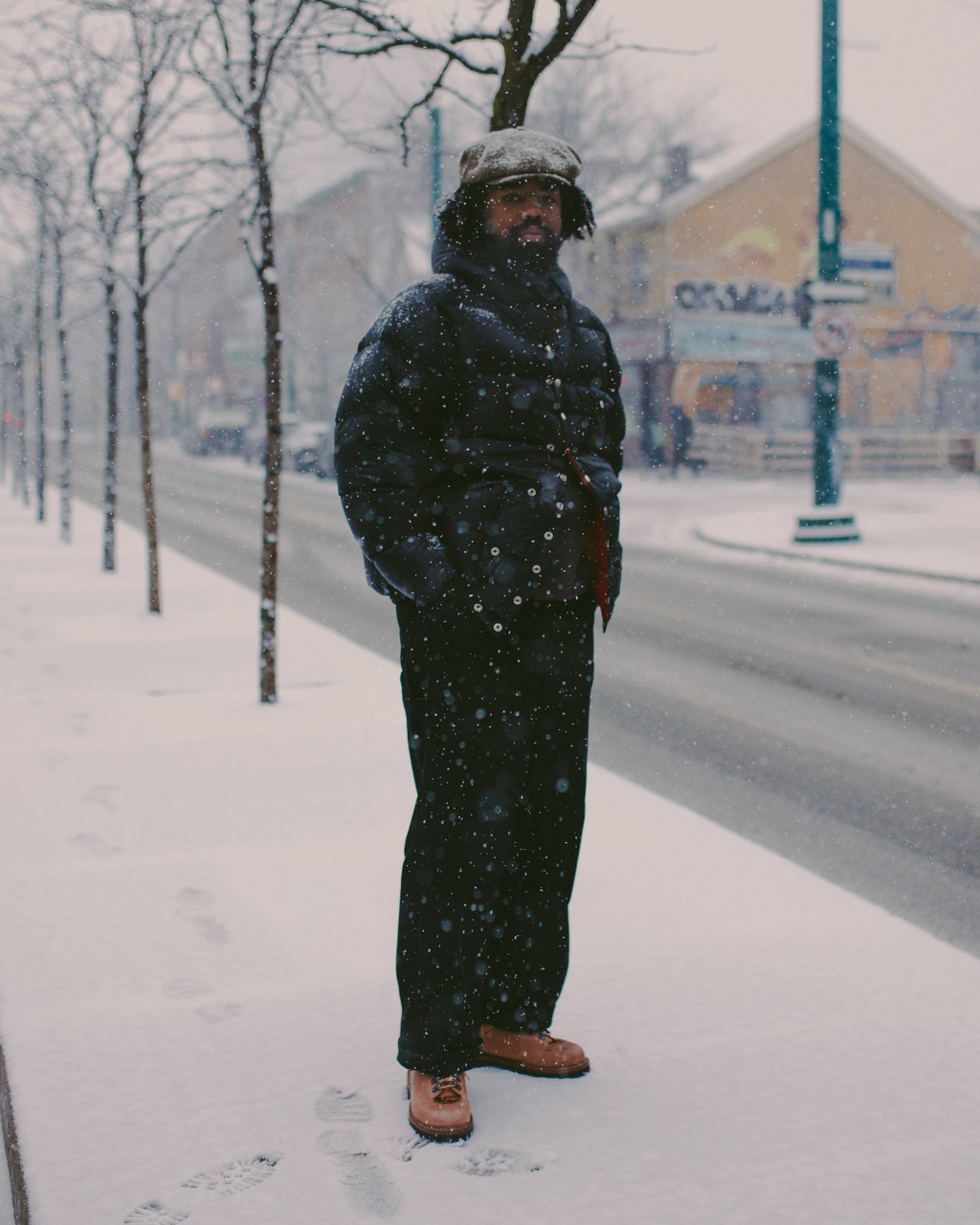 Snap Parka (Nylon) Black