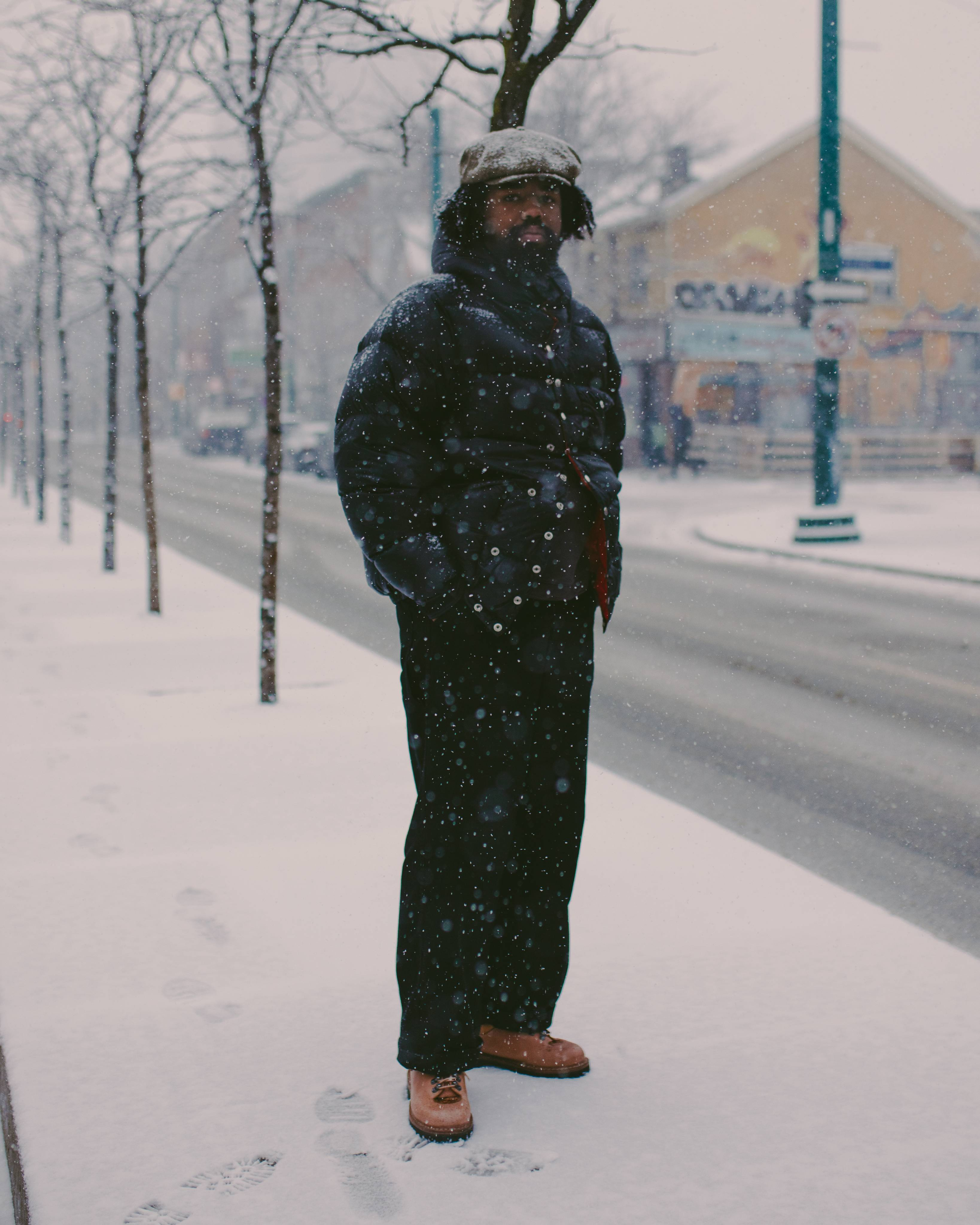 Snap Parka (Nylon) Black