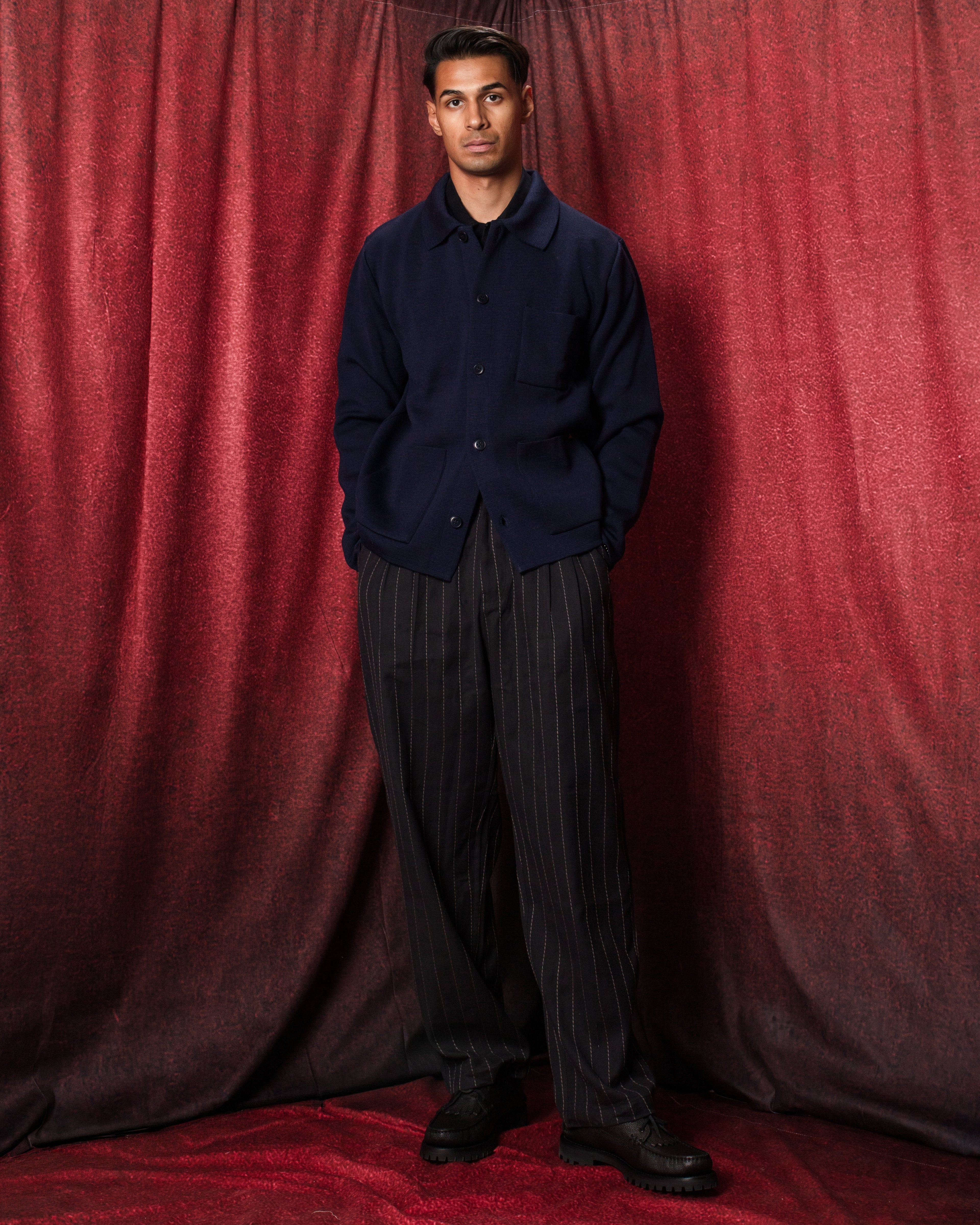 Guino Work Cardigan Navy