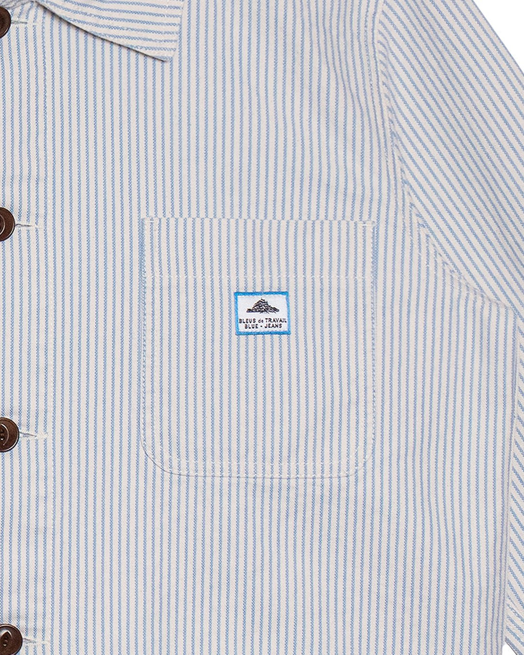 Vins Osk Work Jacket - Blue Stripe