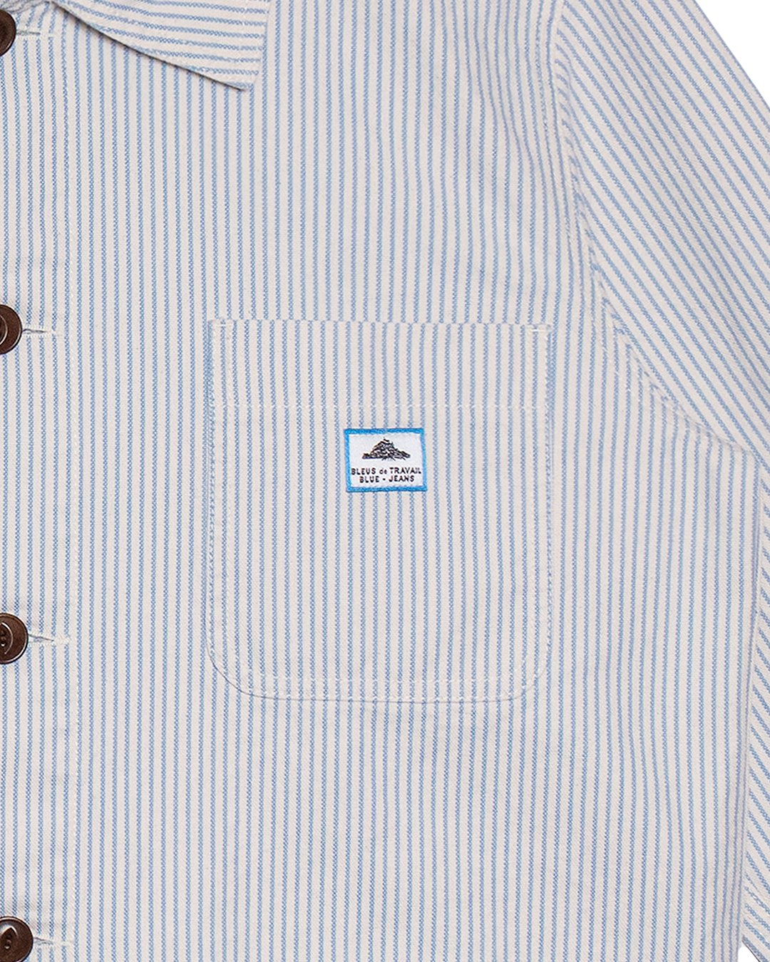 Vins Osk Work Jacket - Blue Stripe