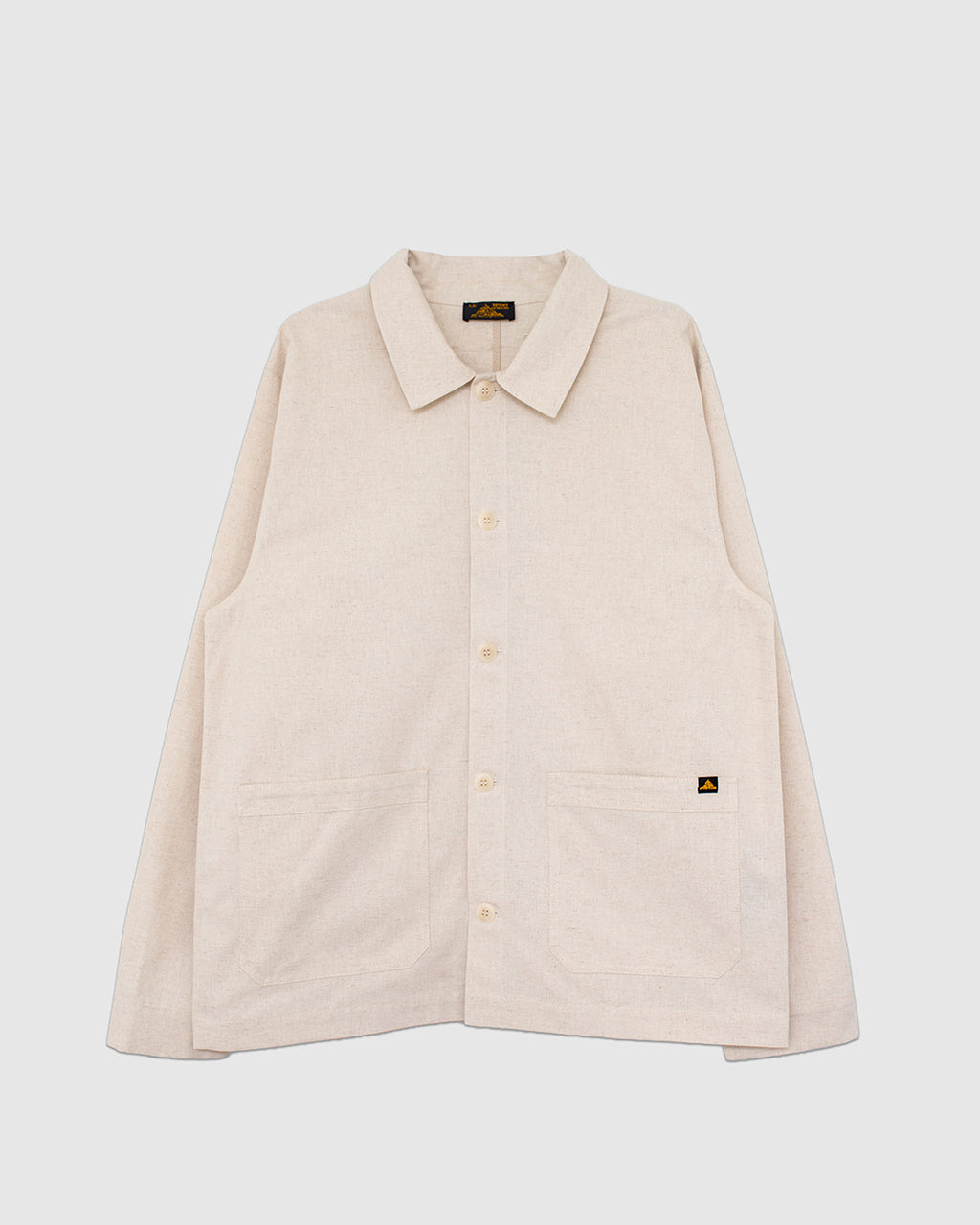 Vaulry Linen Work Jacket Off White