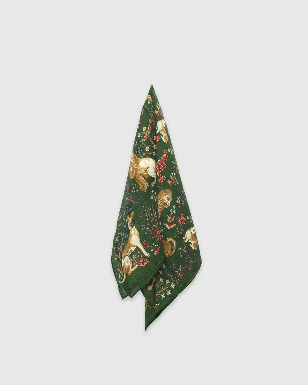 Lion Tapestry Bandana Olive